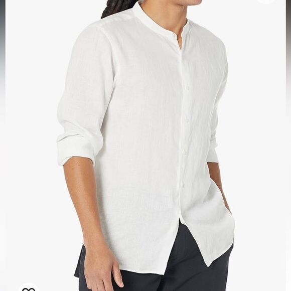 Theory Irving Relaxed Linen White XL NEW MSRP $225 - Picture 2 of 8